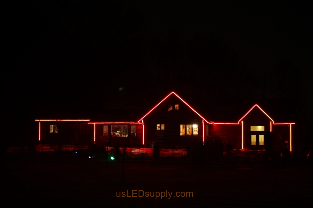 Medium brightness setting for the LED House Outline.