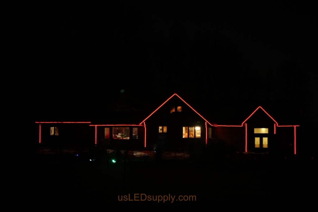 Dim setting for the LED House Outline uses 15 watts of power.