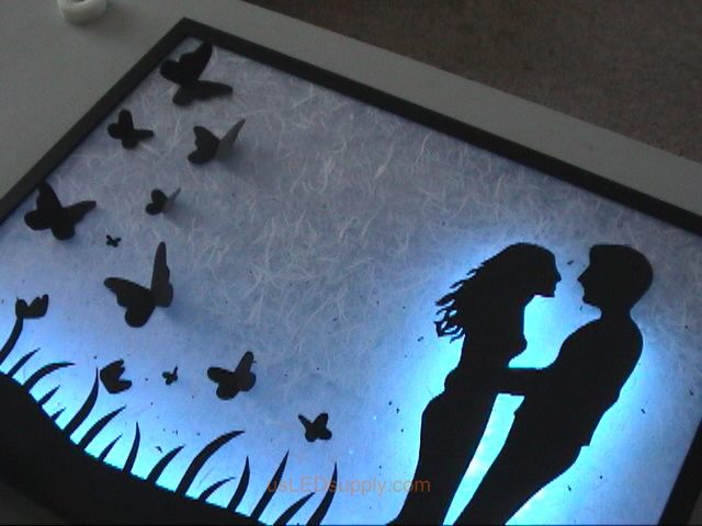 Attach additional silhouette pieces with glue dots or pop up relief adhesive.