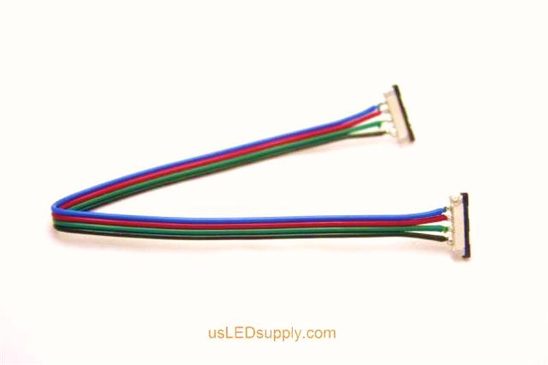 Strip-wire-strip RGB flexible LED Strip splice connector