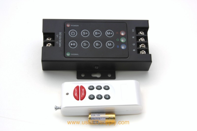 RGB RF Remote Controller 4A 8x Key