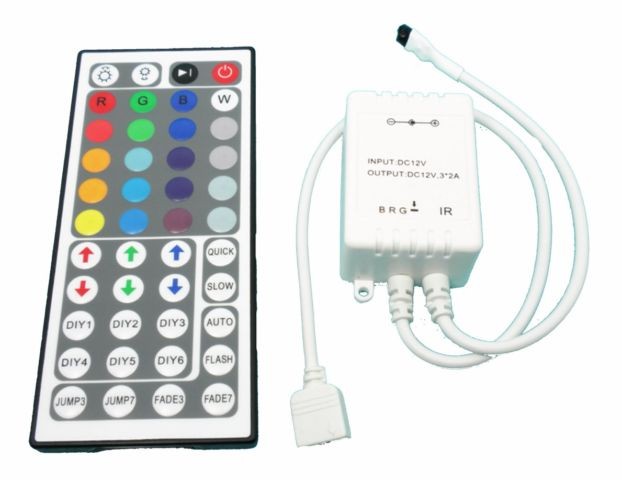 RGB Remote Control 2A (44x Button Remote) with IR receiver