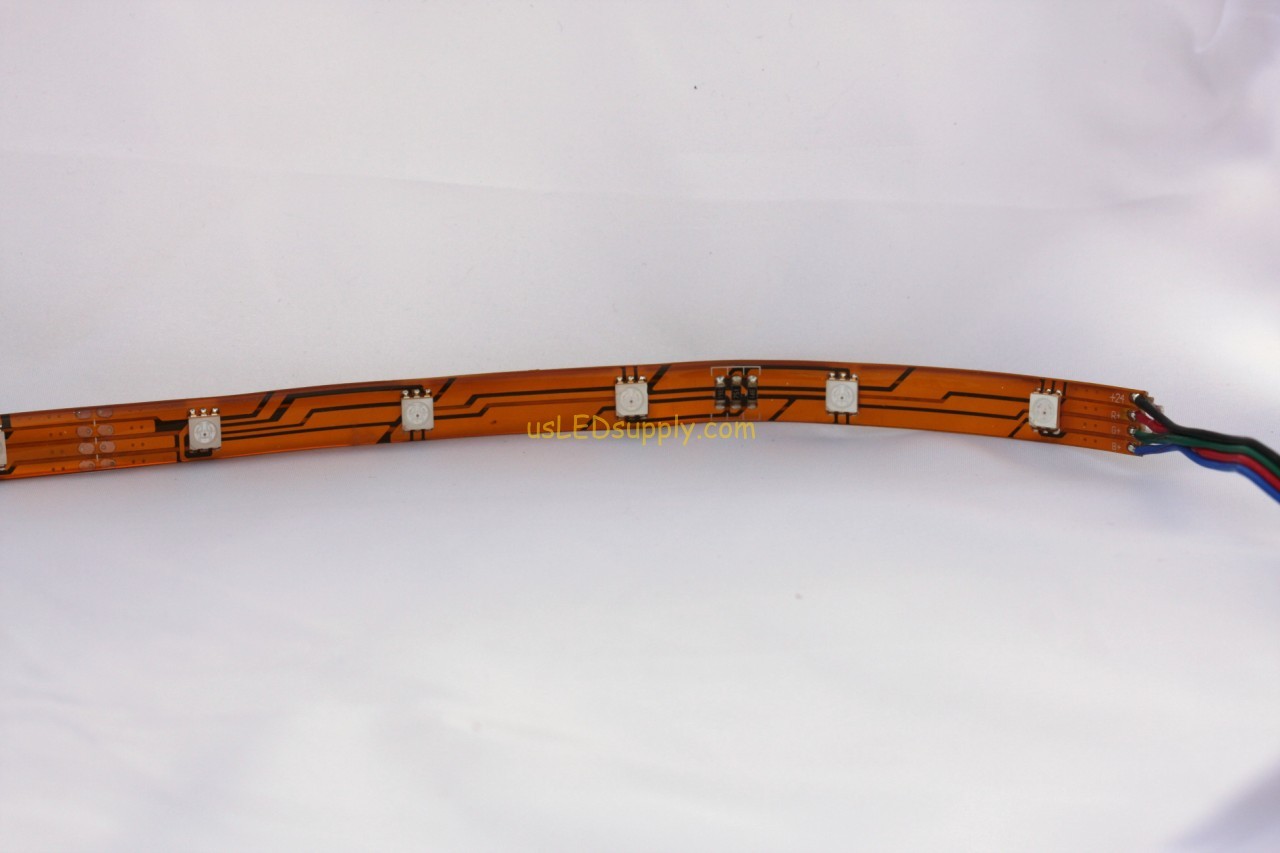 12V RGB Flexible LED Strip 16’ Roll Uncoated (Non waterproof)
