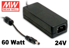 Mean Well Power Supply 24V 60W 2.5A 
