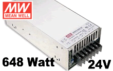 Mean Well Power Supply 24v 648 W 27A 