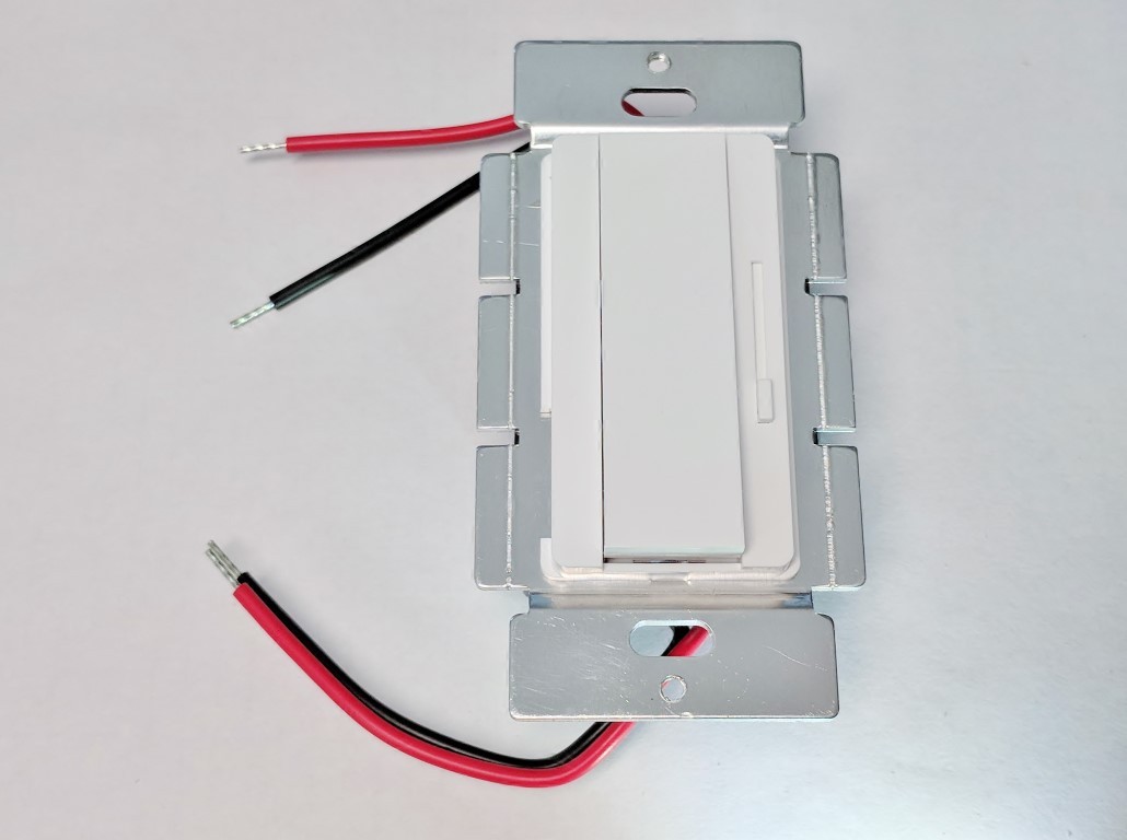 PWM Slide Dimmer With Rocker Switch 8A (Wall Plate) (Side Slider)