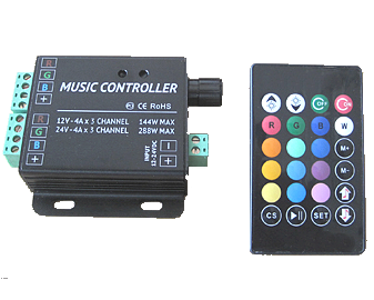 RGB IR Music Controller with Mic 4A 24x Key