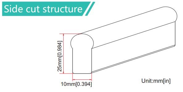 24v Neon Flex Rope Green 16' Roll (IP-68) (120/M 600/Roll)