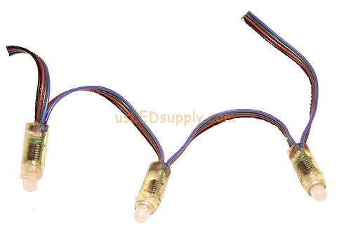 12V LED RGB Digital Pixel Light Round (WS2801 Chip)