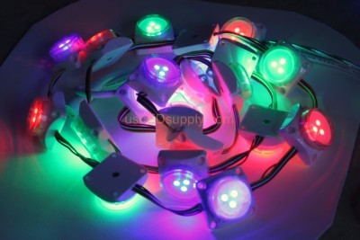 12V LED RGB Digital Point Modules Round (pictures are of standard spacing modules)