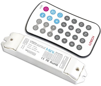 Digital RGB Mini Fantastic Controller w/Remote (Works with most types of IC Chips in Digital Strips and Modules)