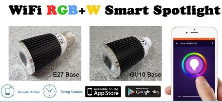 7w RGB-WW LED Smart Light WiFi120v (EU-27 Base)