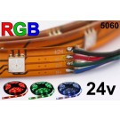 24V RGB Flexible LED Strip Waterproof 16' Roll IP-68 (IP-65 pictured)