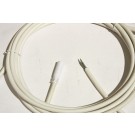 Male Power Connector 12V Long 4 meter plenum rated