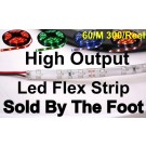 12V Single Color Flexible LED Strip (High Output) 60/M 300/Roll (Sold by the Foot)
