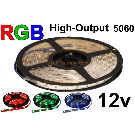 12V RGB Flexible LED Strip High Output 60/m 300/16' Roll 
