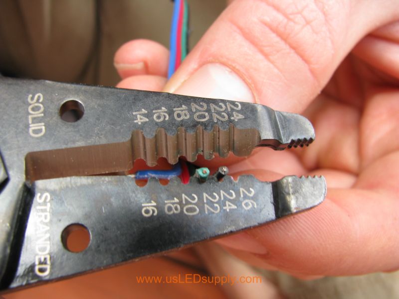Wire Cutters/Strippers are a very important tool for connecting the flexible LED strips.