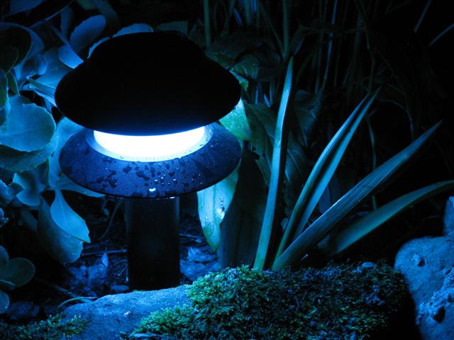 Old Garden Path Lights refurbished with color changing RGB LED Modules.