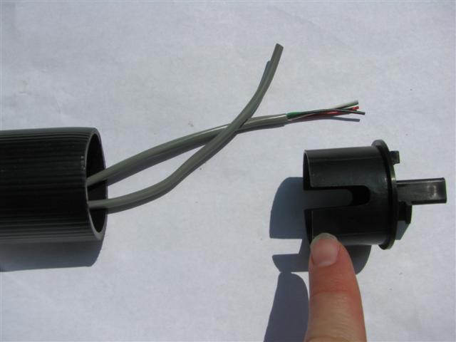 Get ready to put them through the bottom connector.
