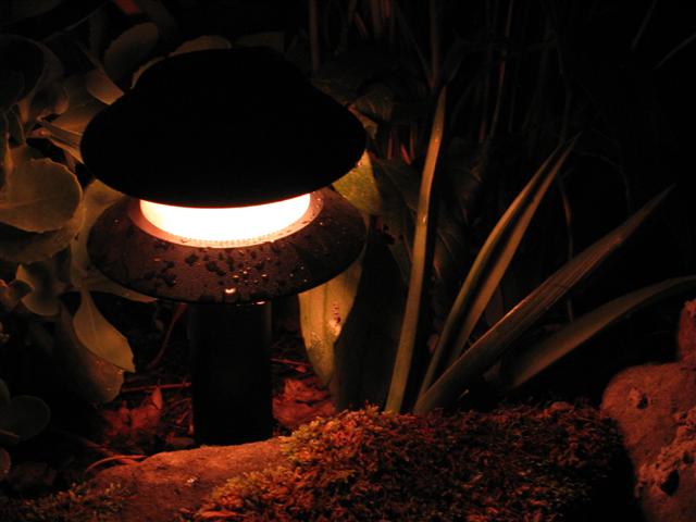 Old Garden Path Lights refurbished with color changing RGB LED Modules.