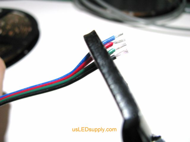 Cut off the stripped ends of the wire