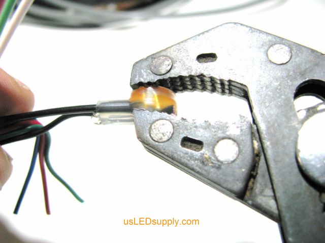 Crimp butt connector all the way down