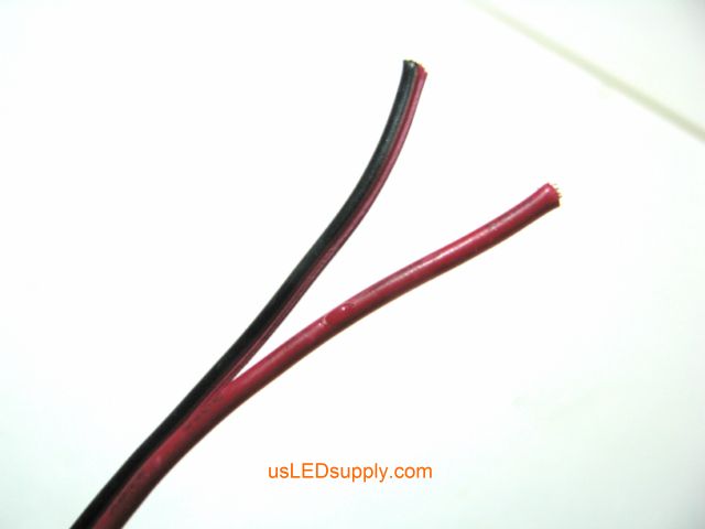 Peel apart the wires an inch back.